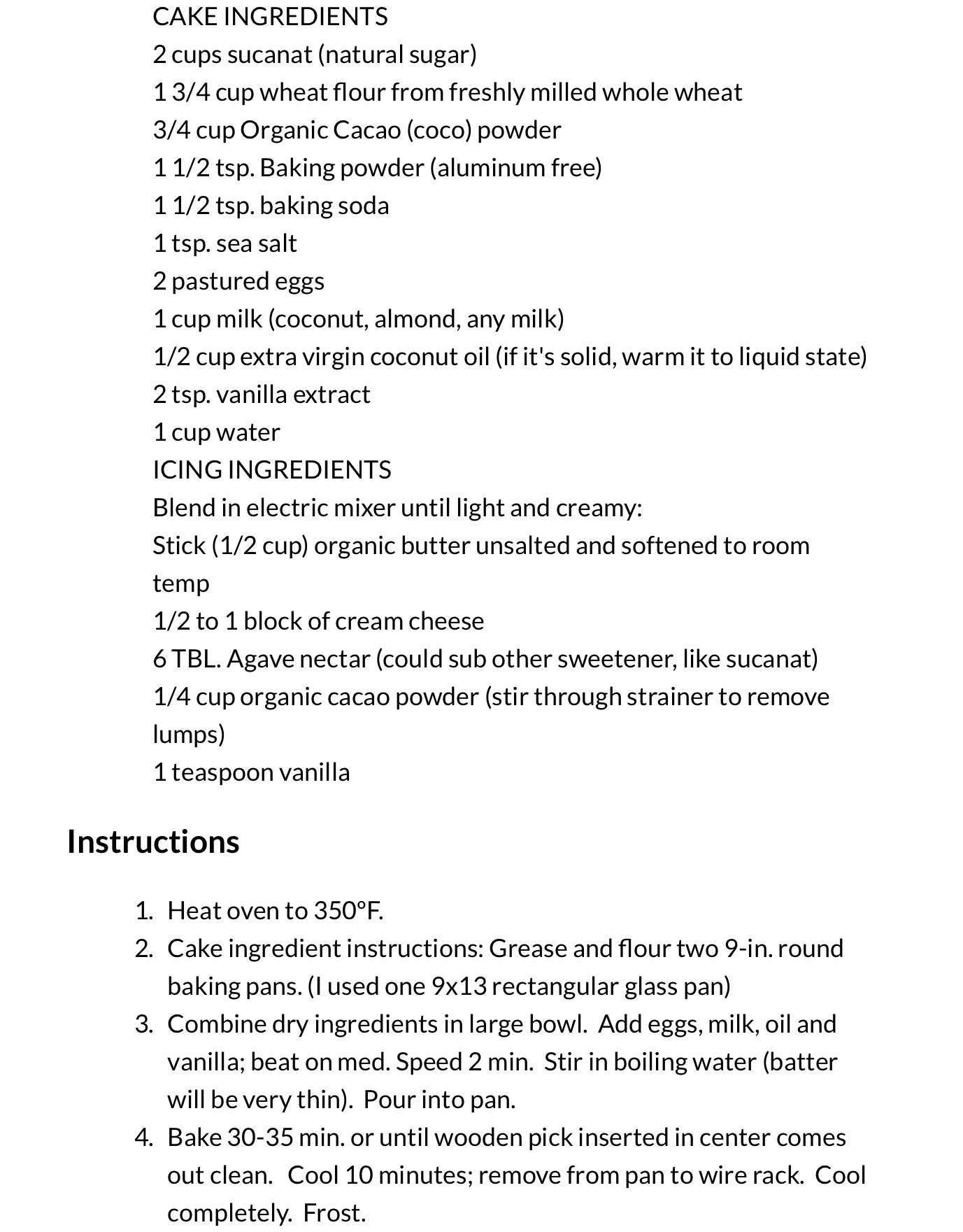 Chocolate Cake - Your Health SourceYour Health Source